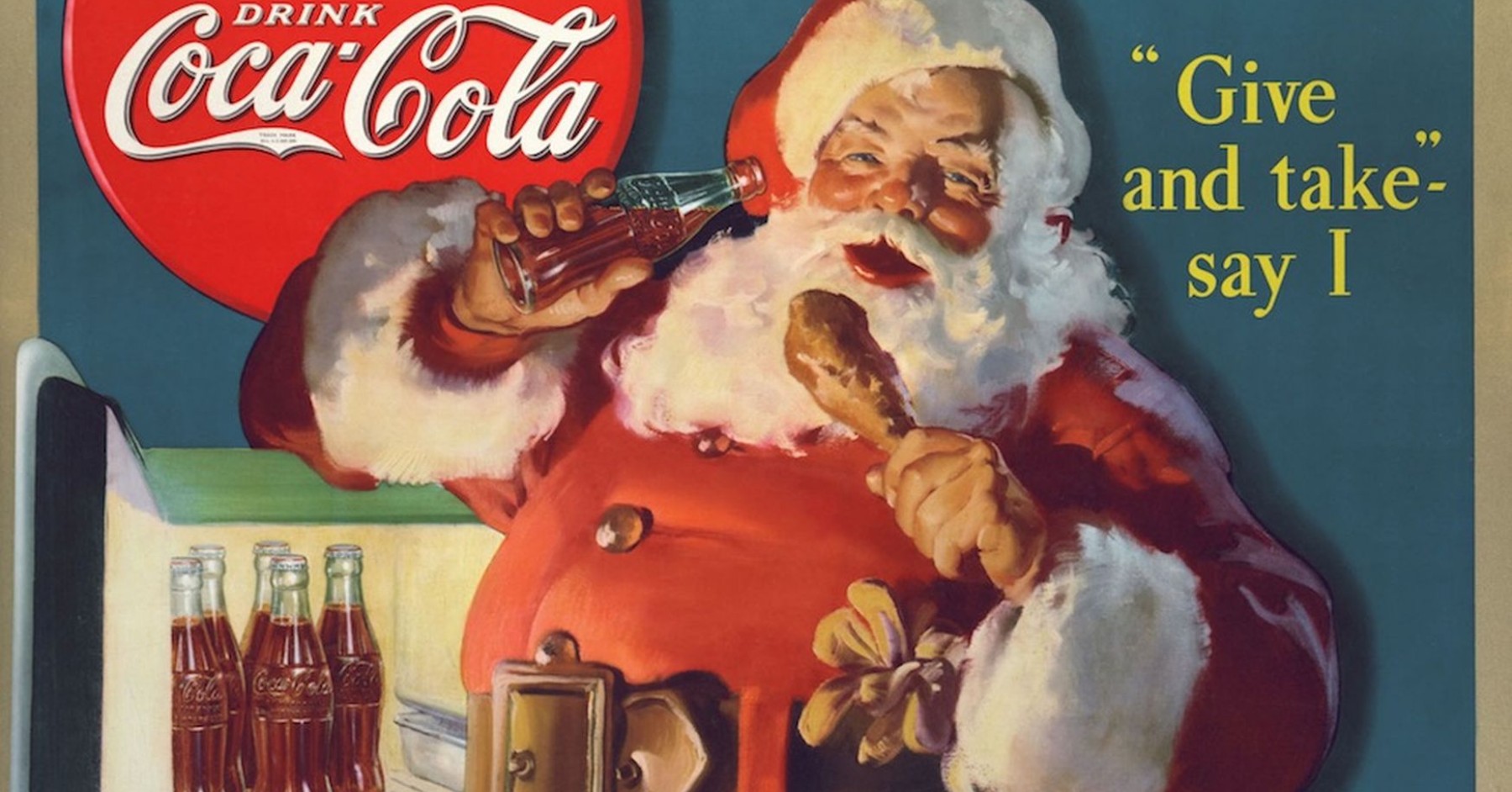 10 ვინტაჟური საშობაო პოსტერი - Coca-Cola-ს საუკუნოვანი მაგია, რომელიც ჰადდონ სანდბლომმა შექმნა