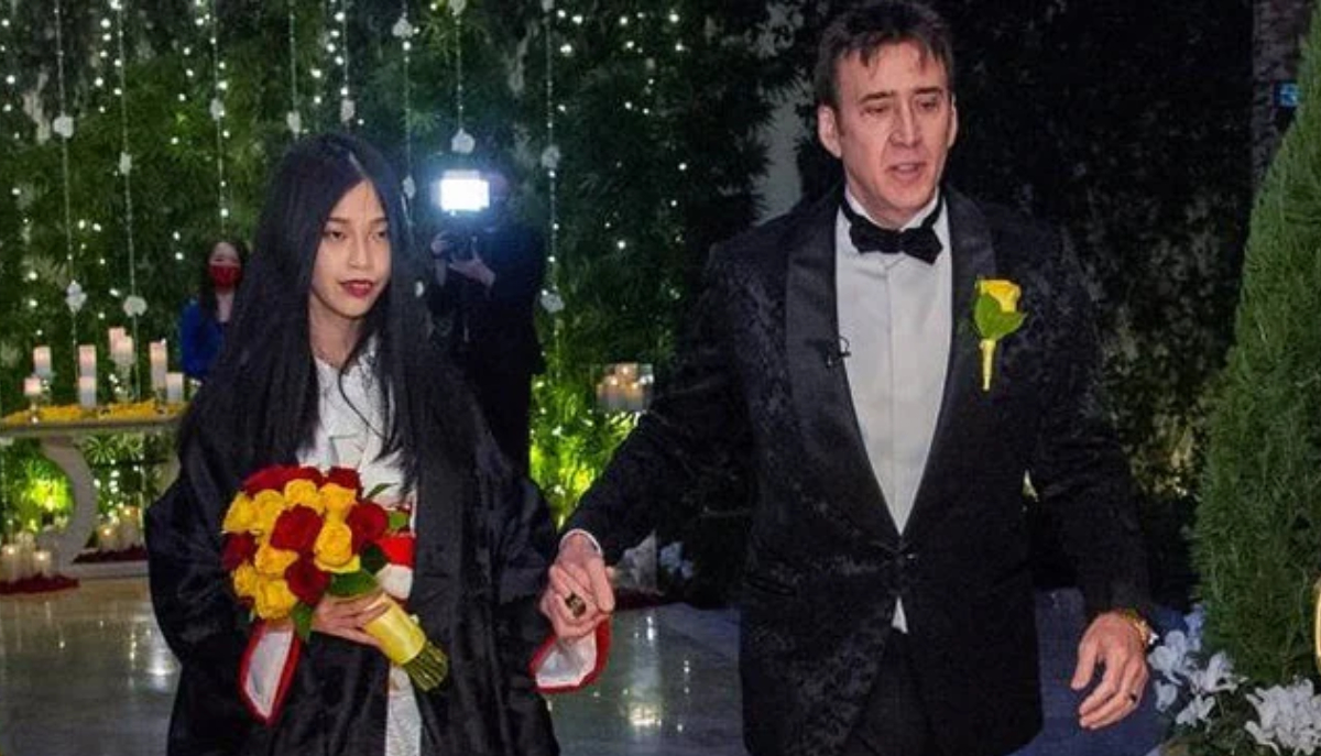 nicolas cage, riko shibata, wedding, ქორწილი