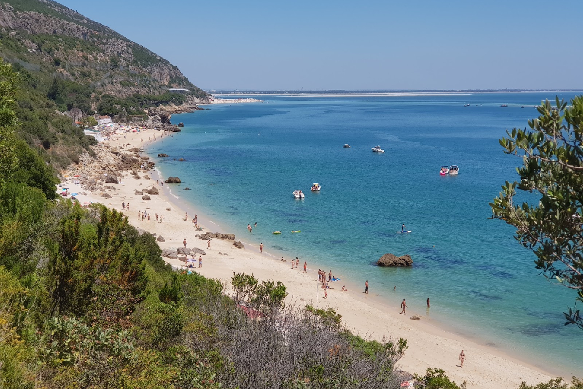 galapinhos beach, lisbon, portugal, summer, 