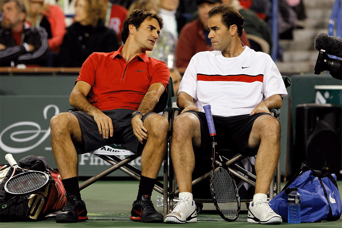 Pete Sampras and Roger Federer 