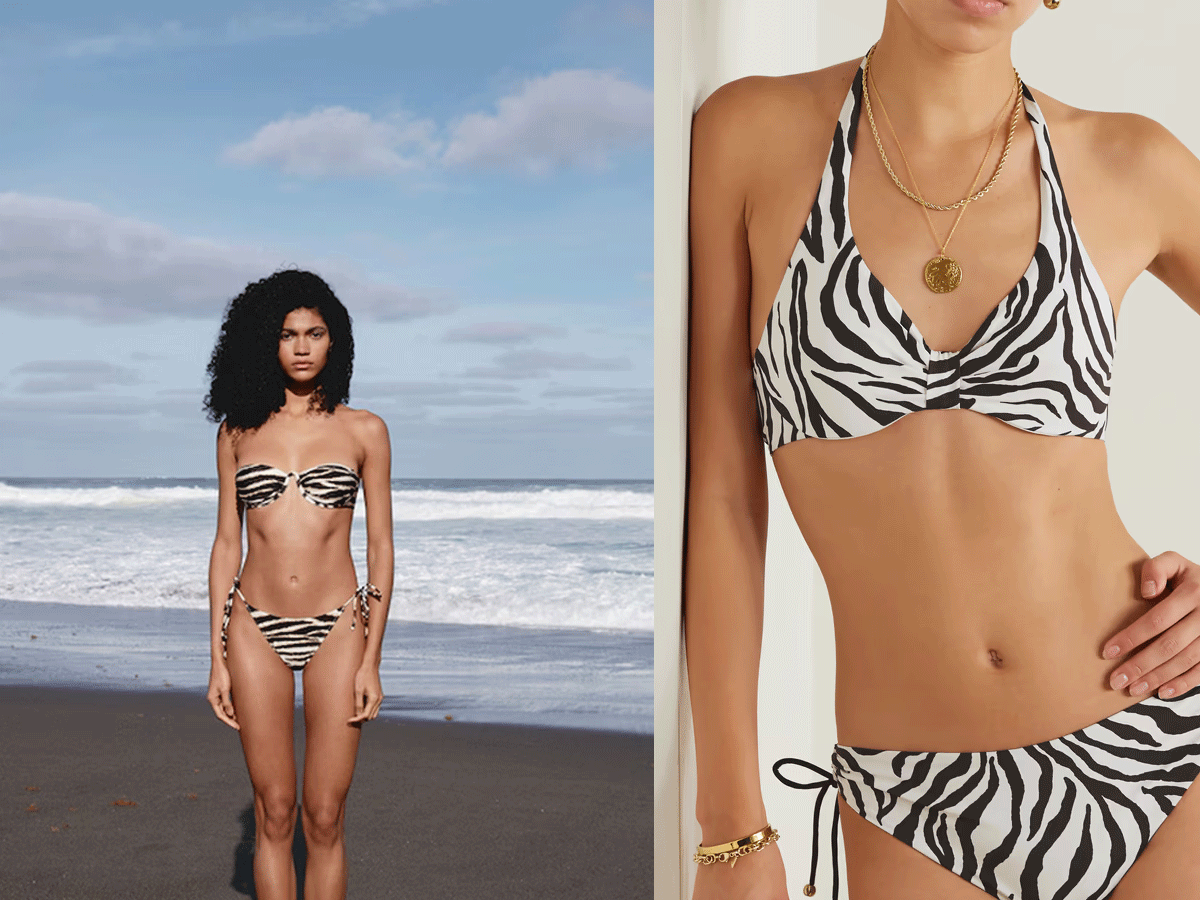 zebra-print swimsuits, საცურაო კოსტიუმი, ზებრას პრინტი