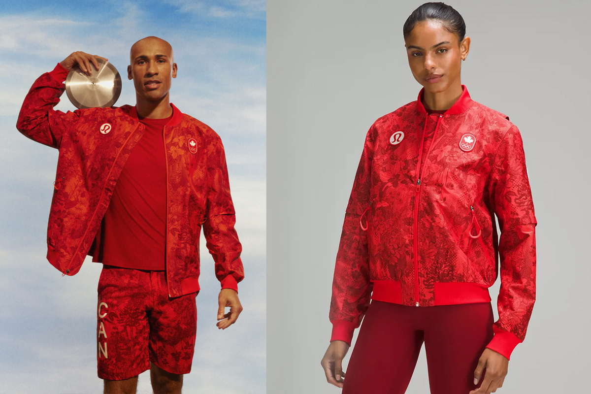 lululemon, canada uniform, olypmics