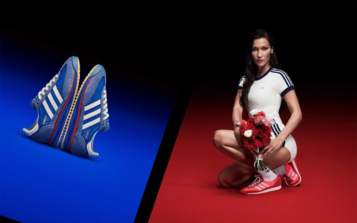 ბელა ჰადიდი, bella hadid, Adidas SL 72, ადიდასი