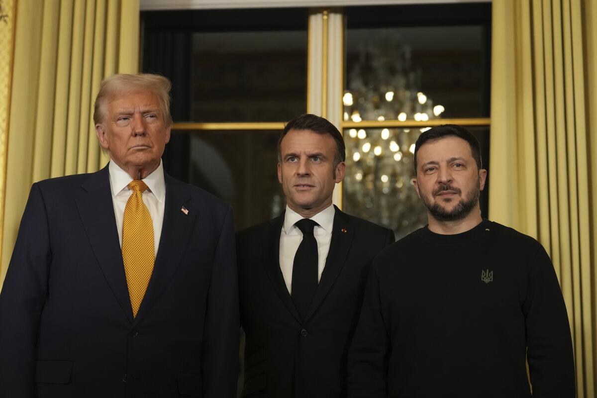 trump, macron, zelensky