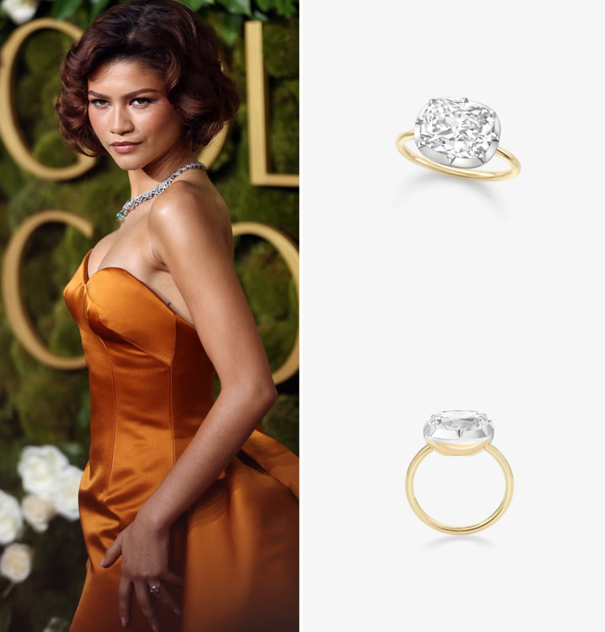 Zendaya engagement ring, ზენდეიას ნიშნობის ბეჭედი