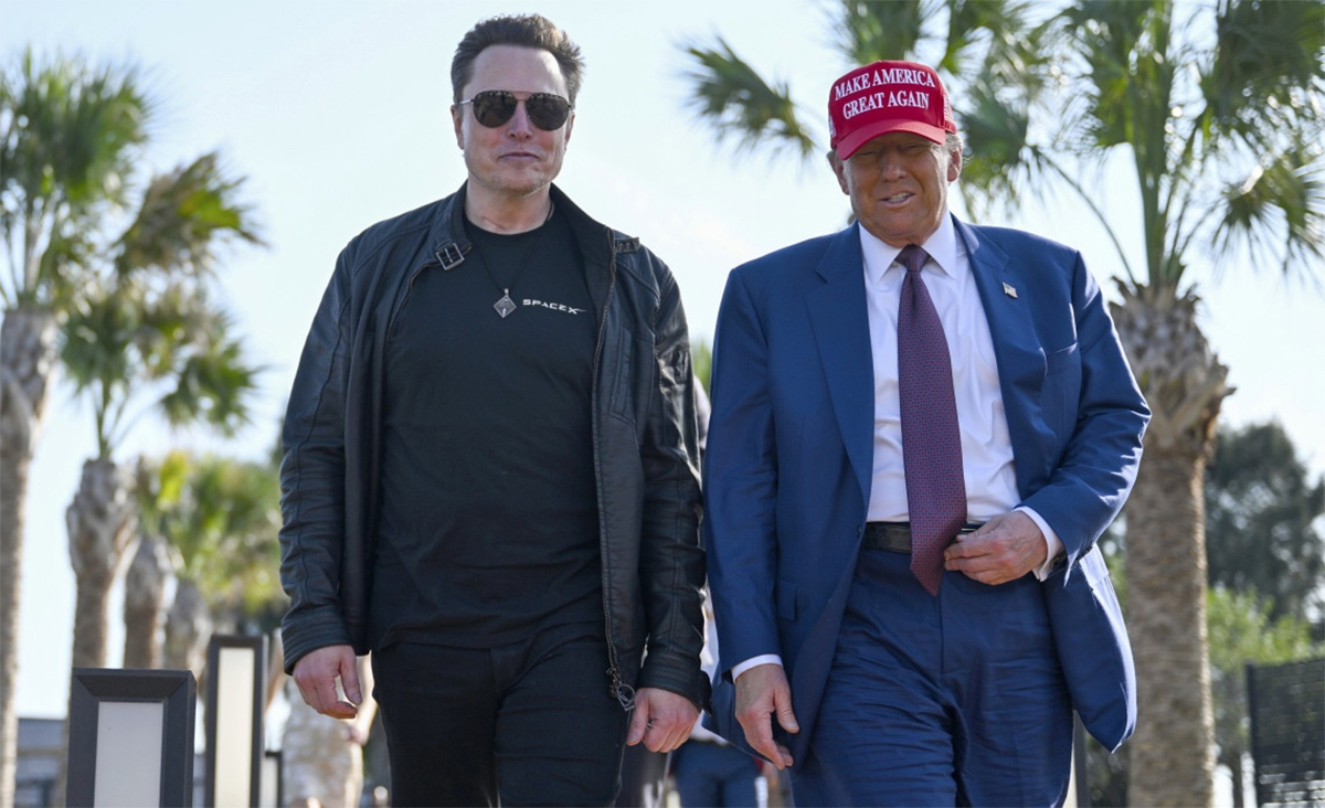 donald trumo and elon musk