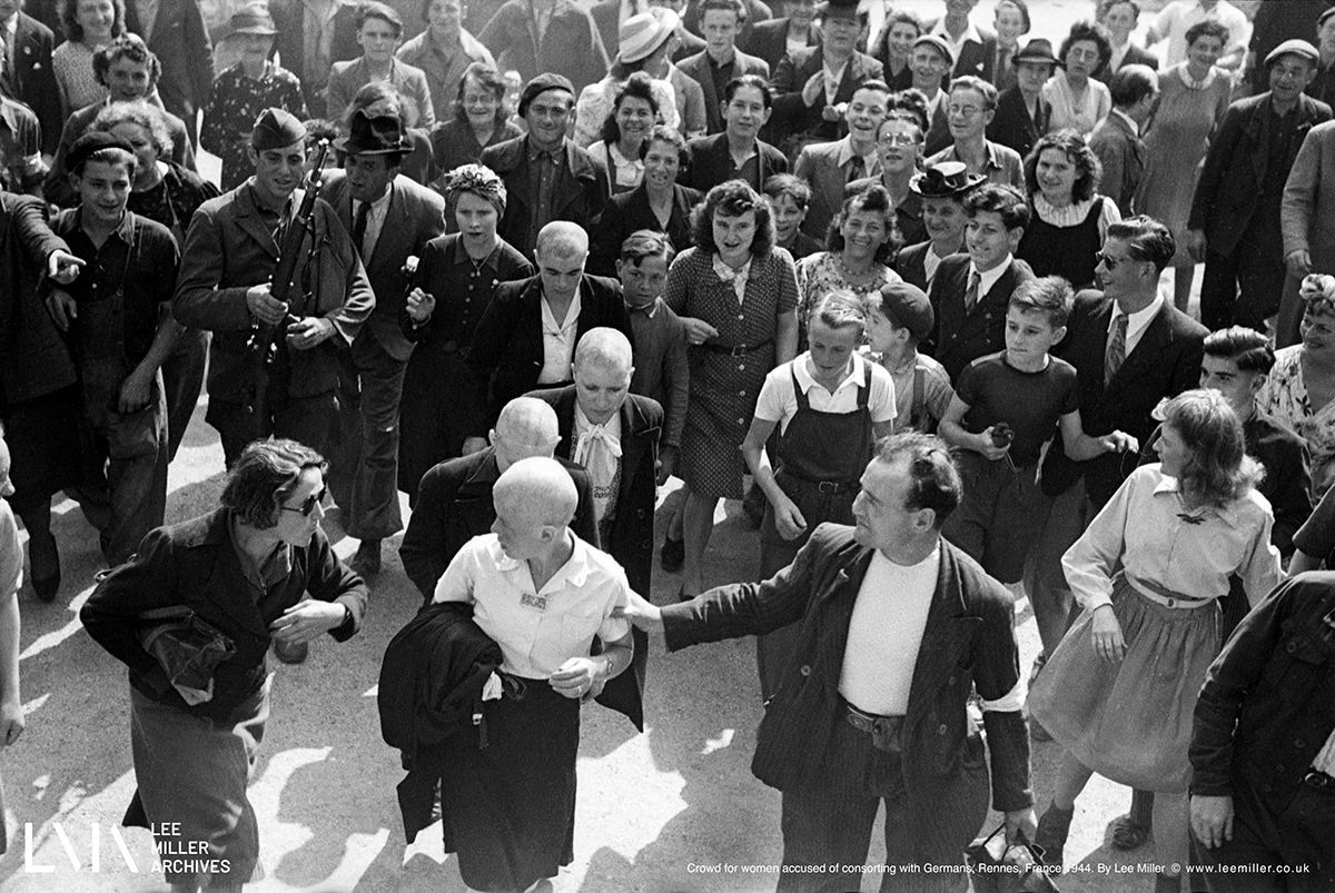  Woman accused of collaborating with the Germans, Rennes, France 194