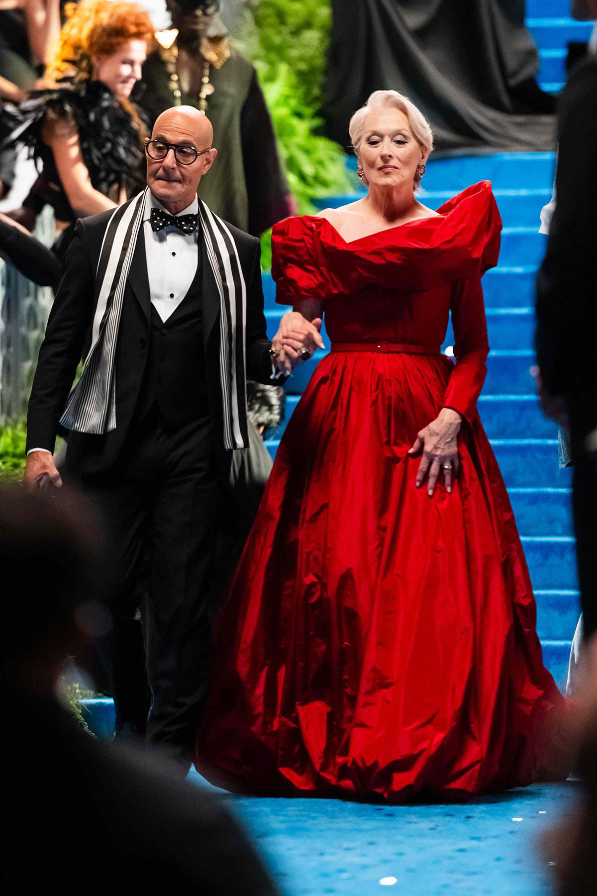 Stanley Tucci and Meryl Streep met gala devil wears prada