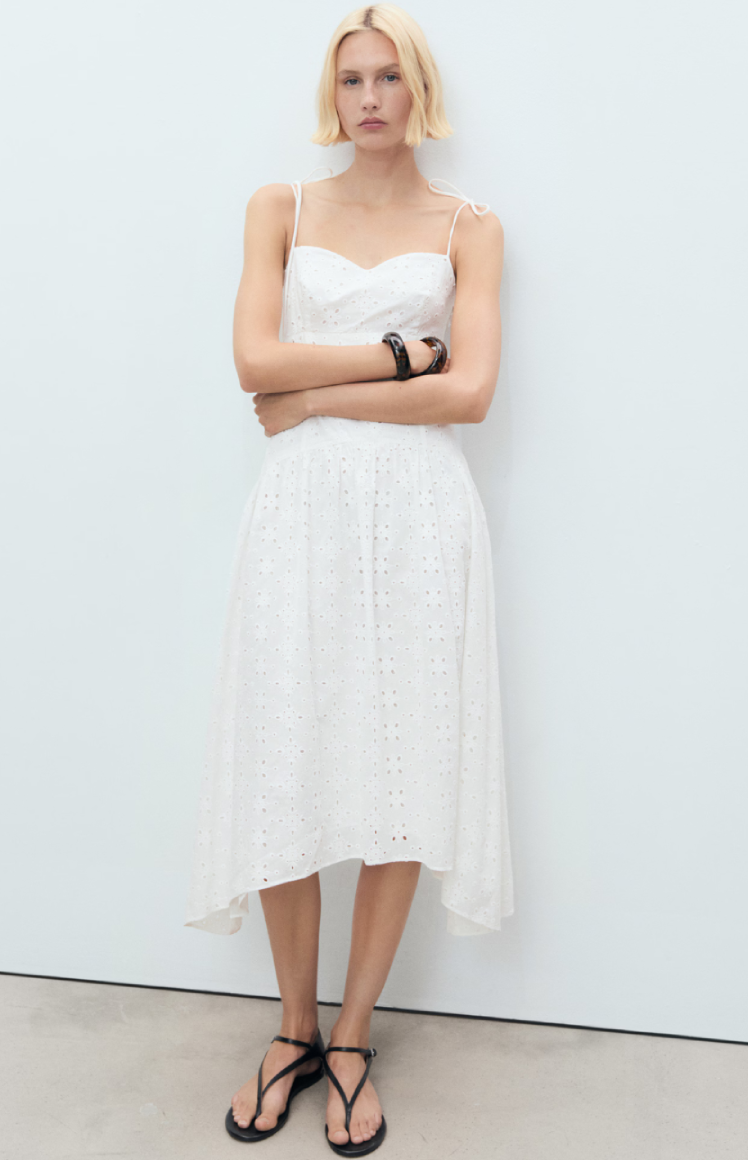 Mango White Dress, Mango თეთრი კაბა