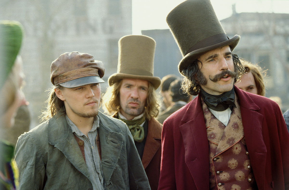 Gangs of New York, Leonardo DiCaprio, Daniel Day-Lewis, Cameron Diaz, Jim Broadbent, John C. Reilly, Henry Thomas, Liam Neeson, Brendan Gleeson, Gary Lewis, Stephen Graham