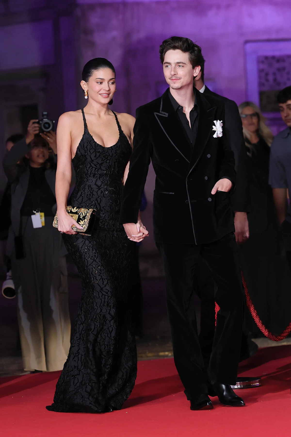 kylie jenner and timothee May 2025, at the David di Donatello Awards in Rom