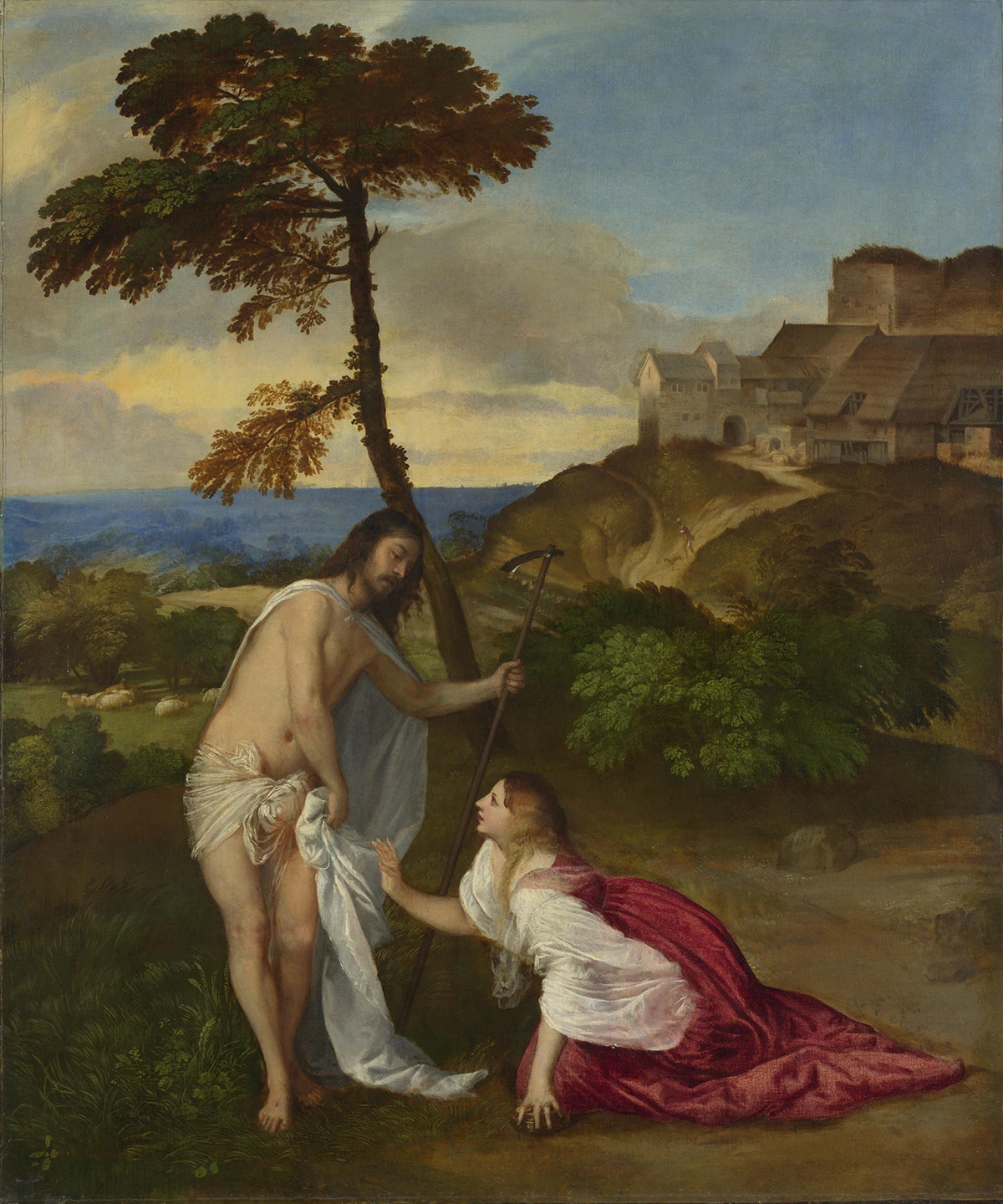 Christ and Mary Magdalene(Noli me tangere) – Titian