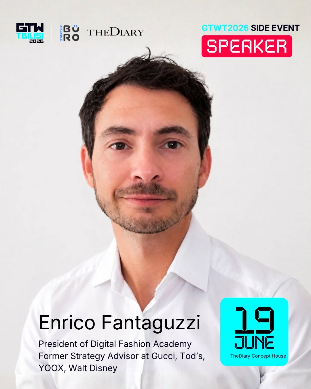 Digital Fashion Academy, Enrico Fantaguzzi, ენრიკო ფანდაგუცი, global tech weekend Tbilisi, TheDiary