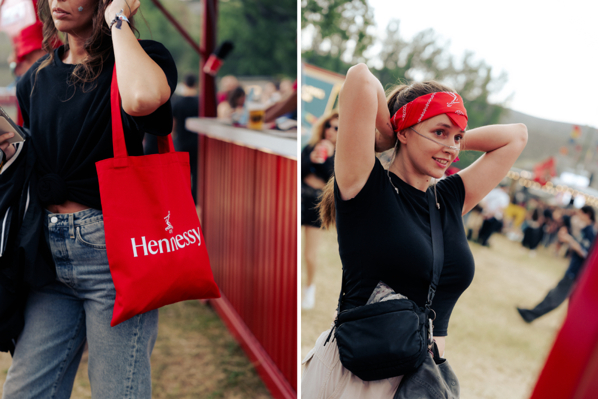 hennessy gifts, ჰენესის საჩუქრები, tbilisi open air, ჰენესის ბარი, ჩანთა, ქუდი